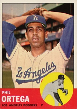 1963 Topps Baseball Cards      467     Phil Ortega